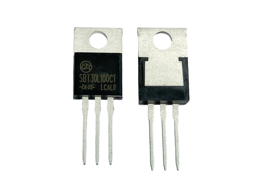 30A100V SBT30L100CT Low Forward Voltage Schottky Untuk Unit Pasokan Listrik TO-220AB