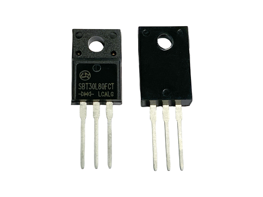 30A80V SBT30L80FCT TO-220F Efisiensi tinggi Low VF Schottky Diode Untuk Sumber Daya