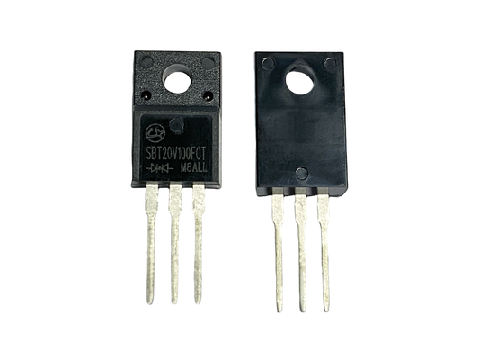 20A100V SBT20V100FCT TO-220F Low VF Schottky Diode Untuk Motor Drive