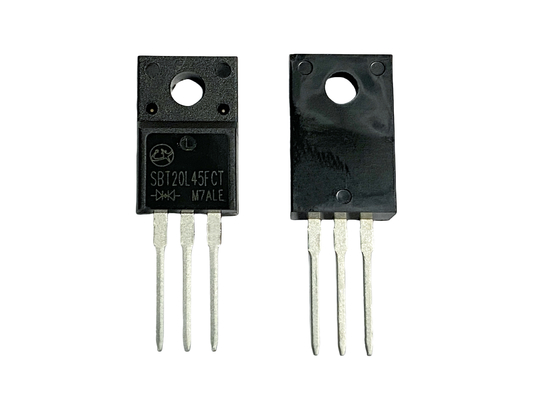 20A45V SBT20L45FCT TO-220F Low VF Schottky Diode untuk rectifier dan adaptor