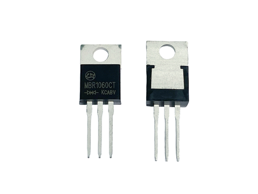 10A60V MBR1060CT Low Forward Voltage Drop Schottky Barrier Diodes Untuk Solusi Pencahayaan