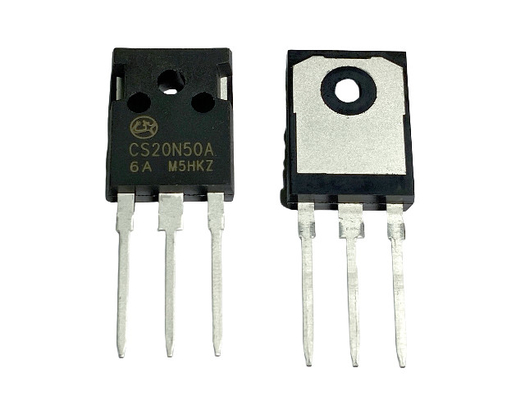 20A500V CS20N50A6 TO-247 MOSFET Tegangan Tinggi Saluran N Untuk Manajemen Daya