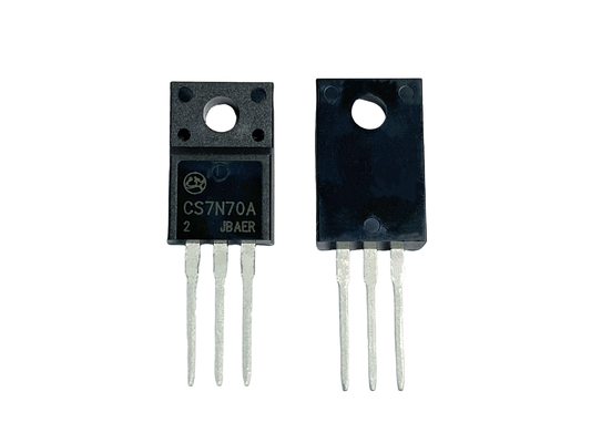 7A700V TO-220F CS7N70A2 HV MOSFET Untuk Power Supply Mode Motor Control Switch
