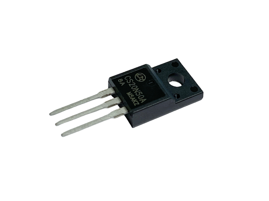 20A500V MOSFET Tegangan Tinggi Tipe N CS20N50A8 TO-220F Untuk Pasokan Listrik