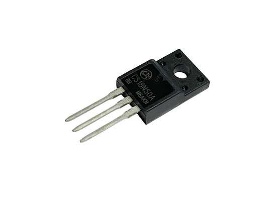18A500V CS18N50A8 TO-220F Kerangka tebal Mosfet Tegangan Tinggi Untuk Pasokan Listrik Tanpa Gangguan