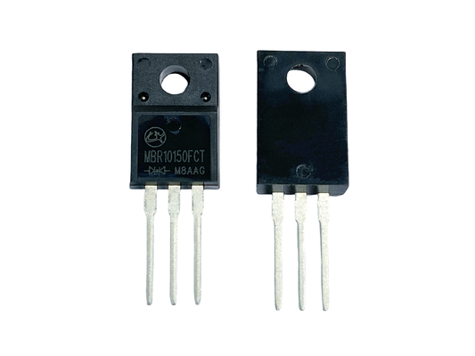 10A 150V MBR10150FCT Dioda penghalang Schottky yang terjangkau untuk beralih frekuensi tinggi dan pada konverter DC / DC