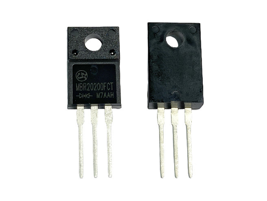 20A 200V Schottky Diode Dan Voltage Ke depan VF Rendah Untuk Motor Drive MBR20200FCT