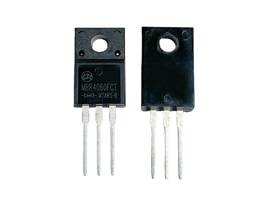 40A60V Low VF Schottky Barrier Diode Untuk Miniatur Switched Mode Power Supplies MBR4060FCT