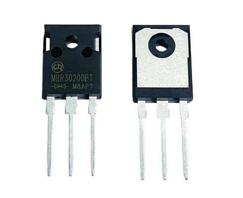 30A 200V MBR30200PT Tegangan Depan rendah VF Schottky Barrier Diode Untuk Efisiensi Pencahayaan
