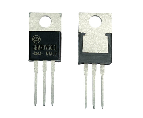 Kecepatan beralih Dioda Schottky VF rendah Untuk pencahayaan LED SBM20V60CT ROHS