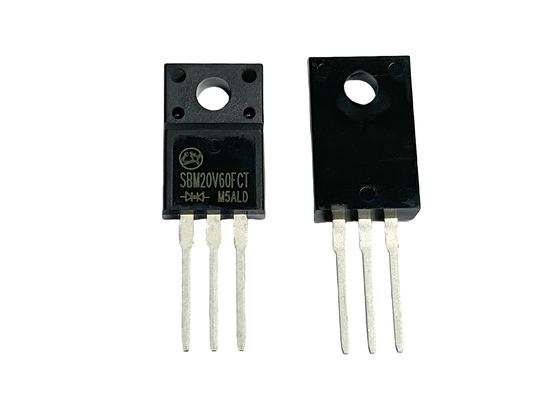 20V600A Dioda Schottky arus tinggi VF rendah Untuk pencahayaan LED SBM20V60FCT TO-220F